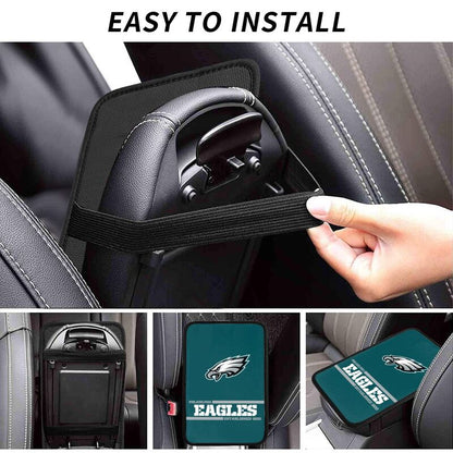 Philadelphia Eagles Printed car armrest box pad Protective pad