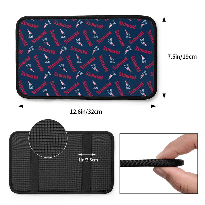 New England Patriots  Printed armrest protective cover car armrest box cushion