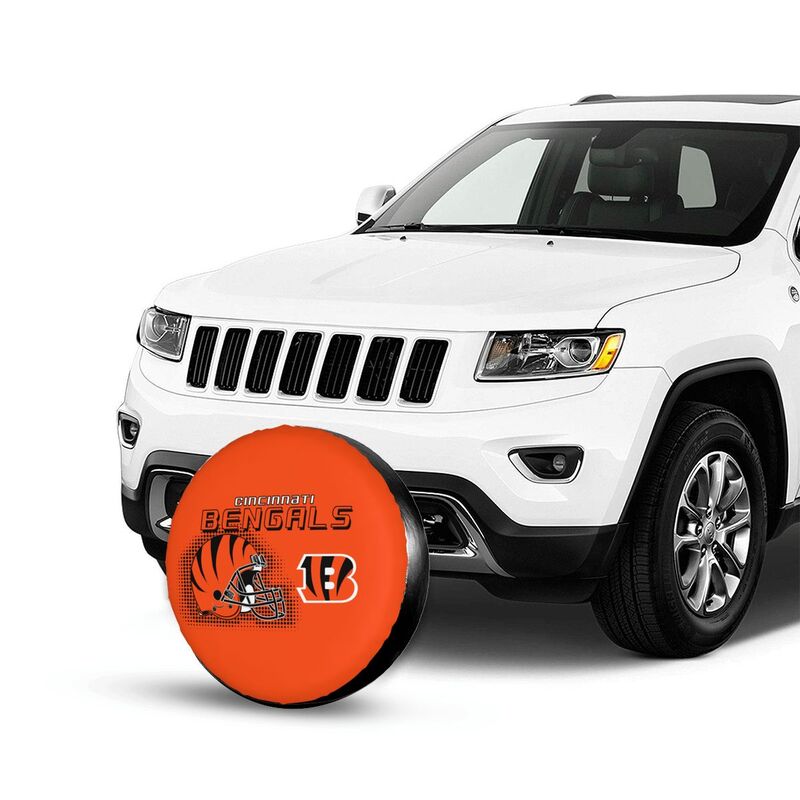 Cincinnati Bengals Print car tire protection cover car spare tire dust protection covers
