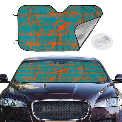 Miami Dolphins Printed front windshield sunshade car windshield sunshade (multi size)