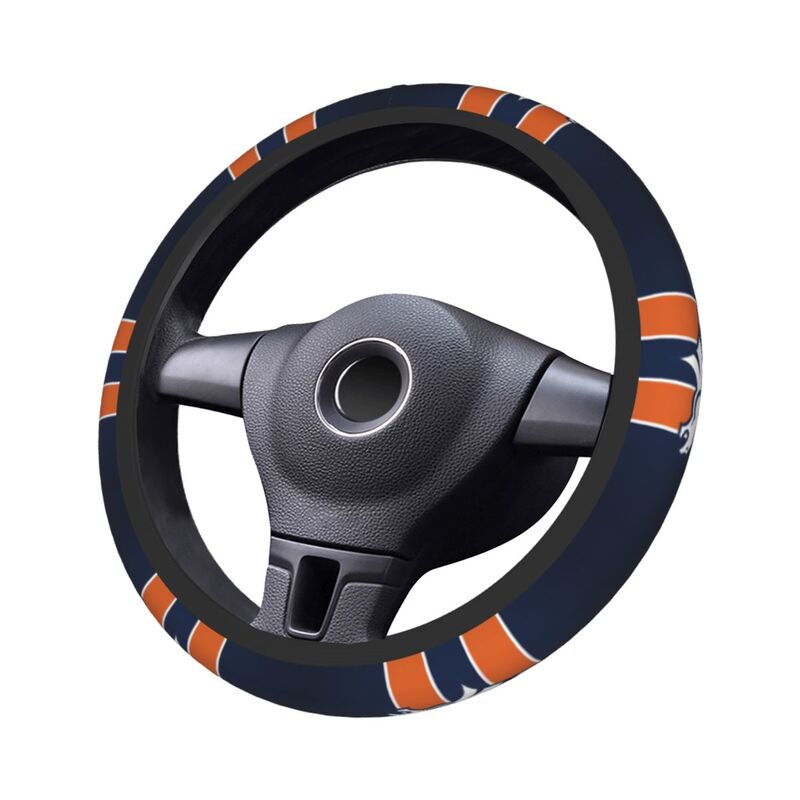 Denver Broncos 2 Printed breathable elastic steering wheel protective cover