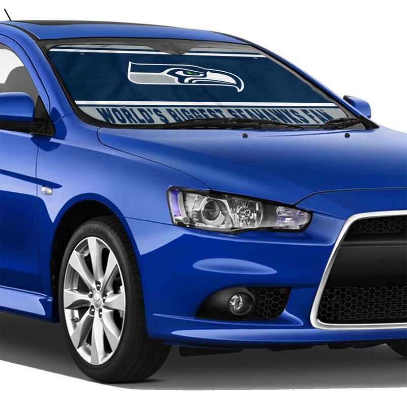 Seattle Seahawks Printing is suitable for car front windshield sunshades Car windshield sunshades