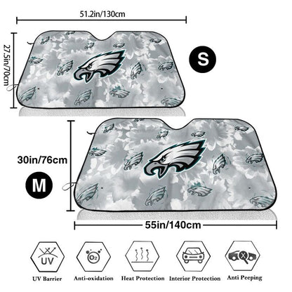 Philadelphia Eagles Printed multi size car front windshield sunshade car windshield sunshade