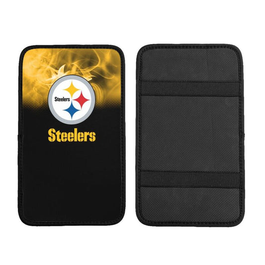 Car armrest box pad Pittsburgh Steelers 9 Printed central armrest box cushion protective pad