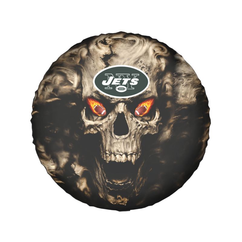 New York Jets print Skull print car tire cover tire dust cover