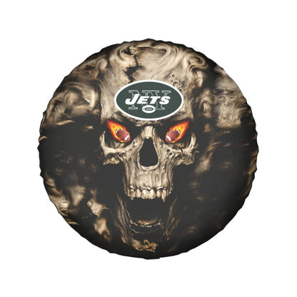 New York Jets print Skull print car tire cover tire dust cover