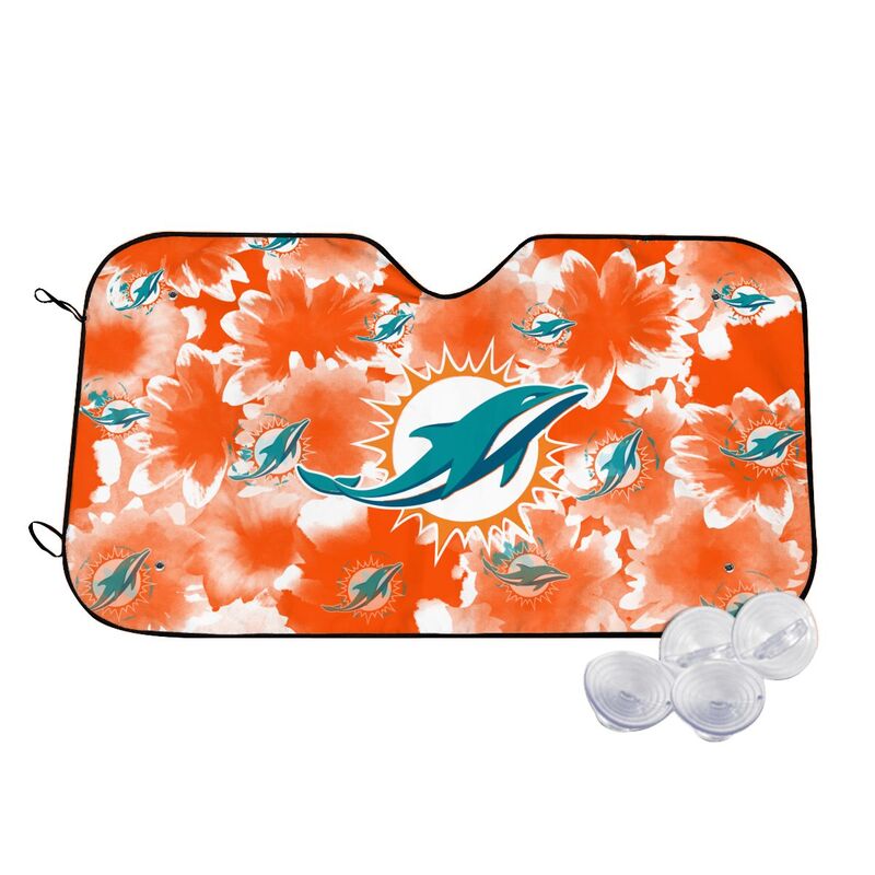 Miami Dolphins Printed multi size car front windshield sunshade car windshield sunshade