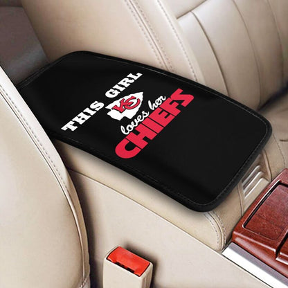 Kansas City Chiefs Printing car center console pad car armrest protective cover