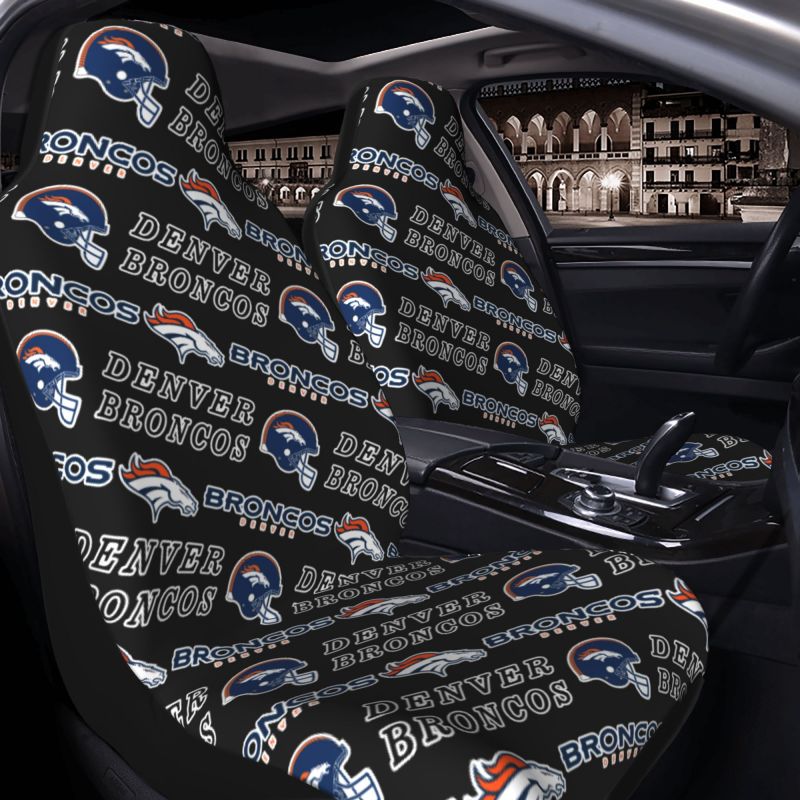 Denver Broncos Printed seat dust protection cover car seat protective cover