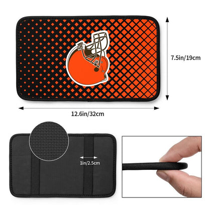 Cleveland Browns Car handrail box cushion Personalized printed car armrest cover