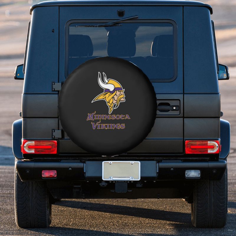 Minnesota Vikings 4 Car tire protective cover waterproof and dustproof tire cover