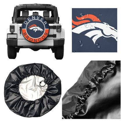 Denver Broncos Printed tire protection cover car spare tire dust protection covers