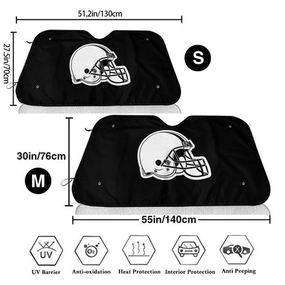 Cleveland Browns 2 Printed car windshield sunshade (multi size)  front windshield sunshade