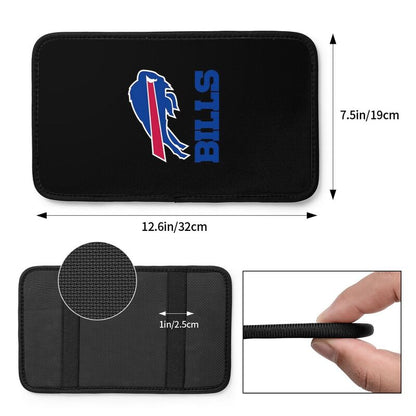 Car armrest box pad Buffalo Bills 3 Printed central armrest box cushion protective pad