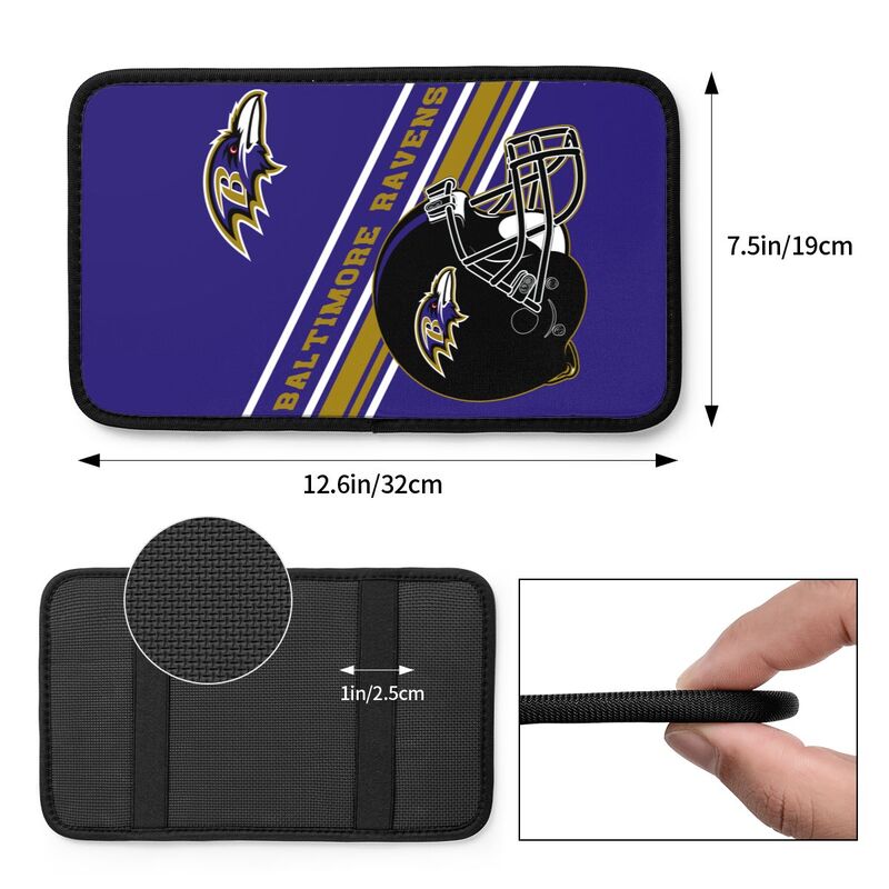 Baltimore Ravens Print armrest protective cover car armrest box cushion