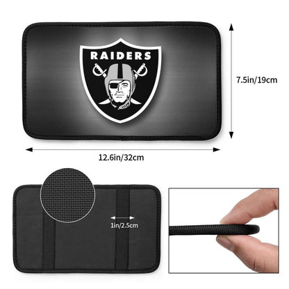 Car armrest box pad Las Vegas Raiders 2 Printed center armrest box pad protective pad