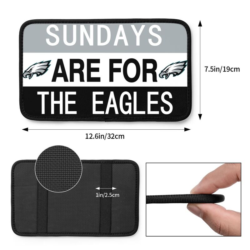 Philadelphia Eagles Personalized printed car armrest cover Car handrail box cushion