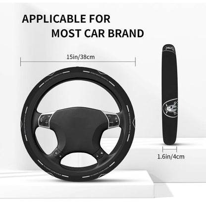 Las Vegas Raiders 1 Printed breathable elastic steering wheel anti slip cover
