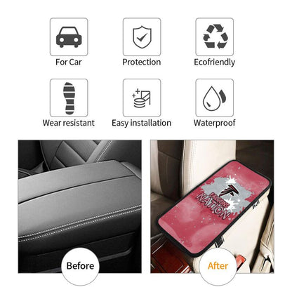 Atlanta Falcons print car center console armrest pad Car armrest box protective cover
