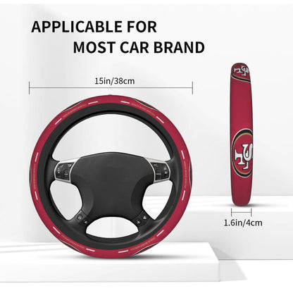 San Francisco 49ers 6 Printed breathable elastic steering wheel anti slip cover