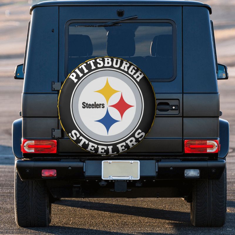Pittsburgh Steelers 2 Printing car tire covers waterproof and dustproof protective covers