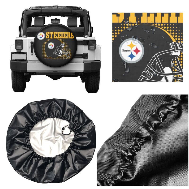Pittsburgh Steelers Printed tire protection cover car sun protection tire protection cover