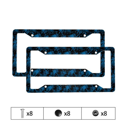 Carolina Panthers Print Car license plate frame four hole license plate holder (one pair)