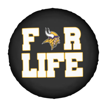 Minnesota Vikings Printing tire protection cover car spare tire dust protection cover