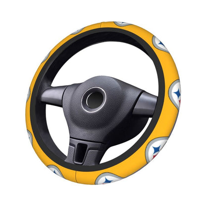 Pittsburgh Steelers 7 Printed breathable elastic steering wheel anti slip cover