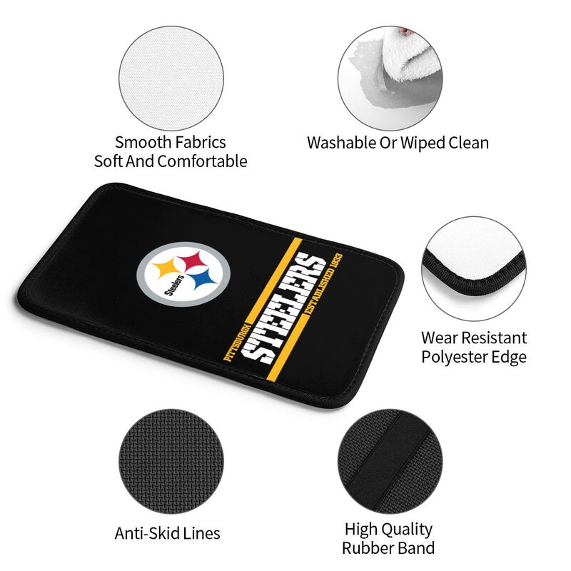 Pittsburgh Steelers Printed car armrest box pad Protective pad