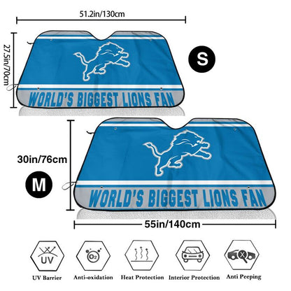 Detroit Lions Printing is suitable for car front windshield sunshades Car windshield sunshades