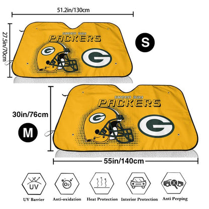 Green Bay Packers Printing Car windshield sunshades is suitable car front windshield sunshades