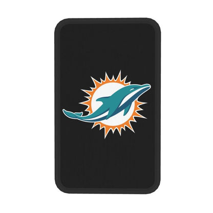 Miami Dolphins1 Printed car center armrest box pad anti slip pad
