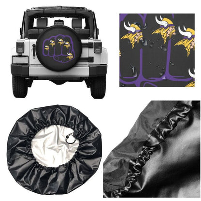 Minnesota Vikings Print tire protection cover car spare tire dust protection covers