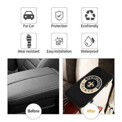 New Orleans Saints print car armrest protective cover Car center console armrest pad