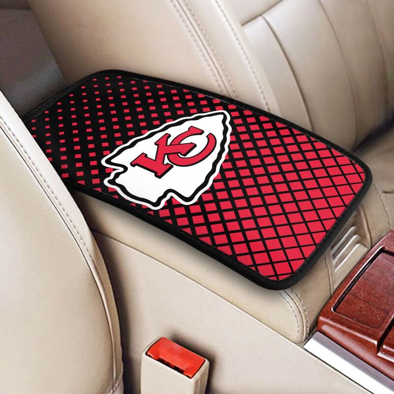 Kansas City Chiefs Car handrail box cushion Personalized printed car armrest cover