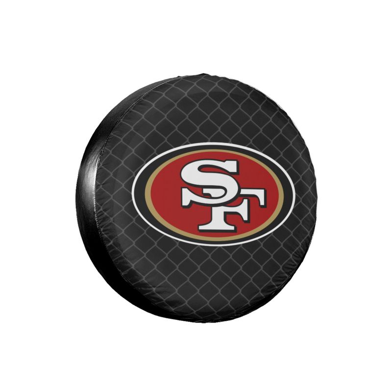 San Francisco 49ers Grid background car tire waterproof dustproof protective cover