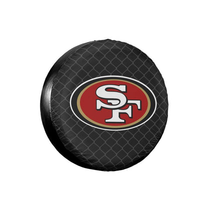 San Francisco 49ers Grid background car tire waterproof dustproof protective cover