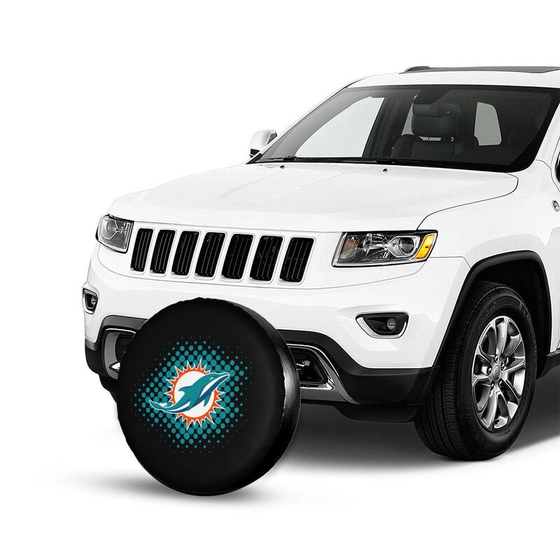 Miami Dolphins Printing tire protection cover car sun protection tire protection cover