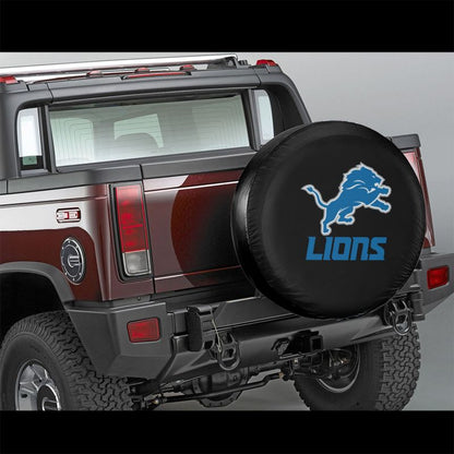 Detroit Lions 3 Car tire protective cover waterproof and dustproof tire cover