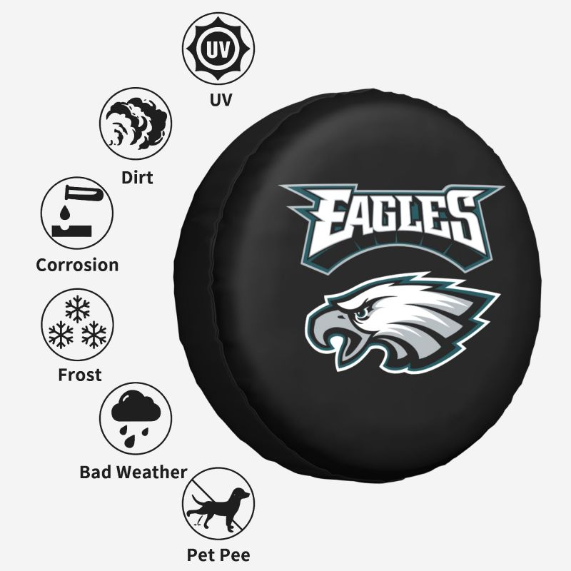 Philadelphia Eagles Car tire protective cover waterproof and dustproof tire cover