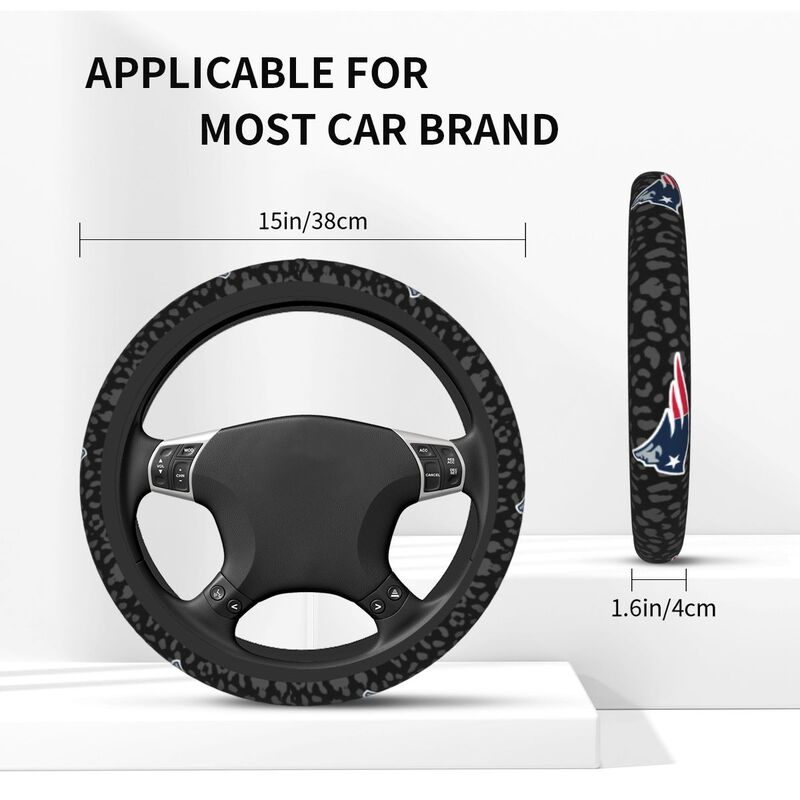 New England Patriots Printed elastic steering wheel cover car steering wheel protective cover
