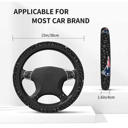 New England Patriots Printed elastic steering wheel cover car steering wheel protective cover