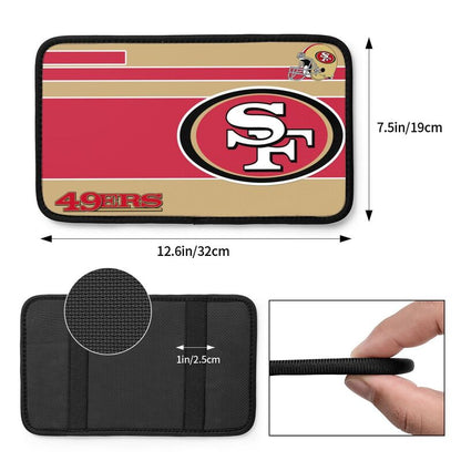 Car armrest box pad San Francisco 49ers 1 Printed center armrest box pad protective pad