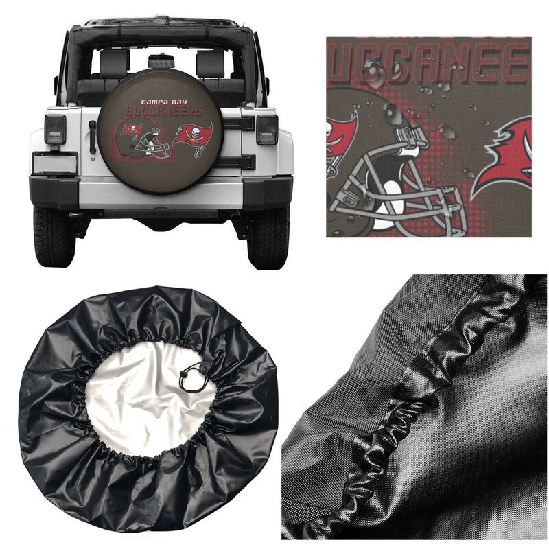 Tampa Bay Buccaneers Print car tire protection cover car spare tire dust protection covers