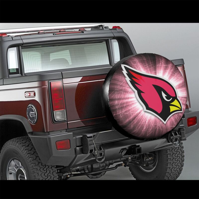 Arizona Cardinals 2 Tyre protective cover car dustproof sunscreen tyre protective cover