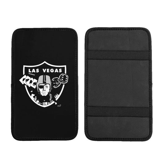 Car armrest box pad Las Vegas Raiders Printed center armrest box pad protective pad