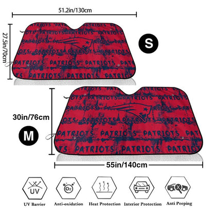 New England Patriots Printed front windshield sunshade car windshield sunshade (multi size)