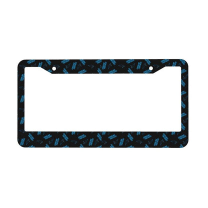 Carolina Panthers Print front rear license plate holder circular hole license plate holder (one pair)