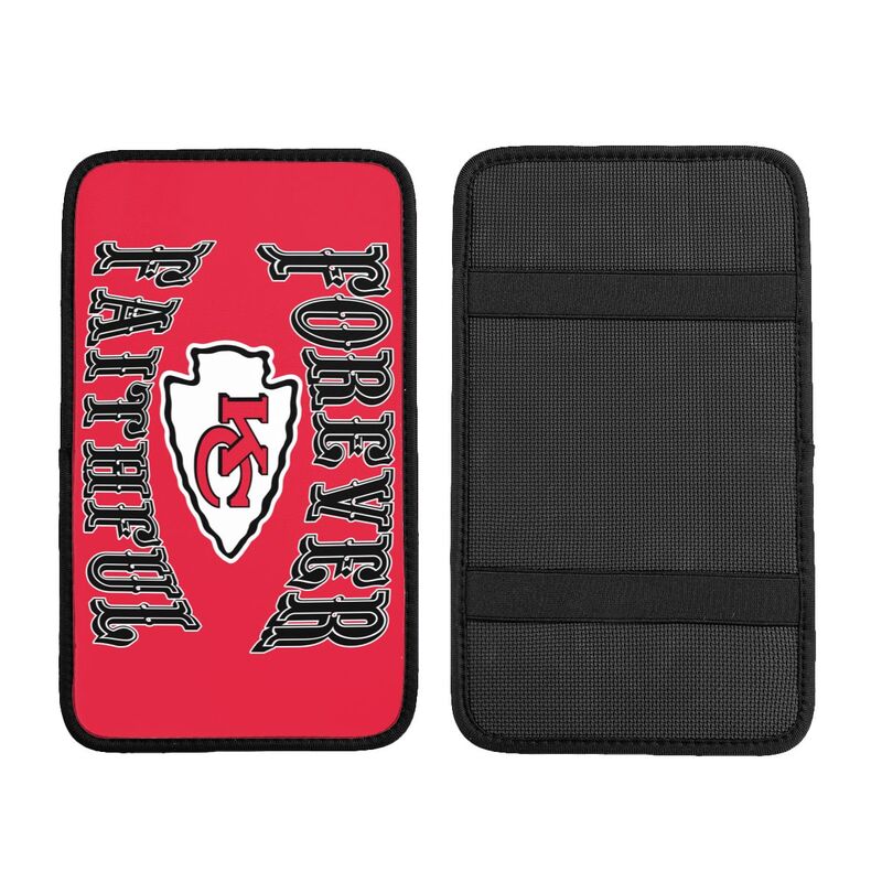 Kansas City Chiefs Print car armrest box cover armrest protective cover